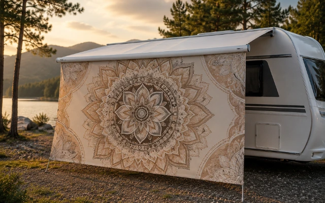 Campingmarkise mit Wunschmotiv – Beispiel 1