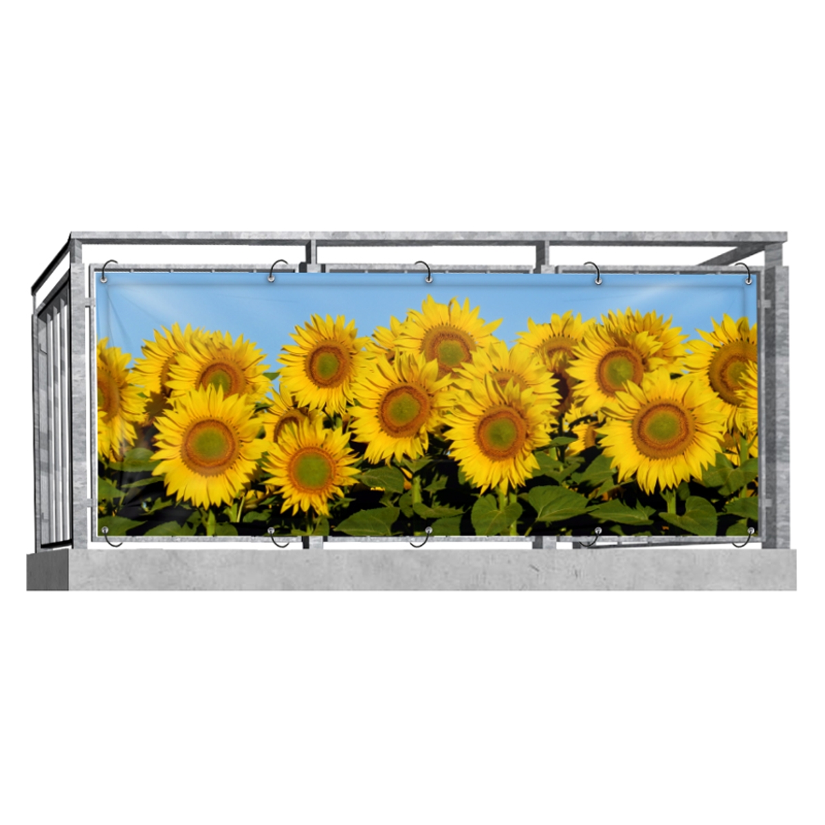 Sonnenblumen (3233) - Balkonsichtschutz