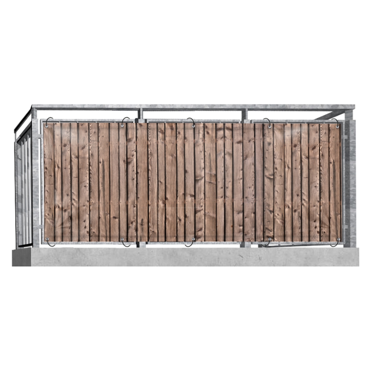 Holzwand (3153) - Balkonsichtschutz