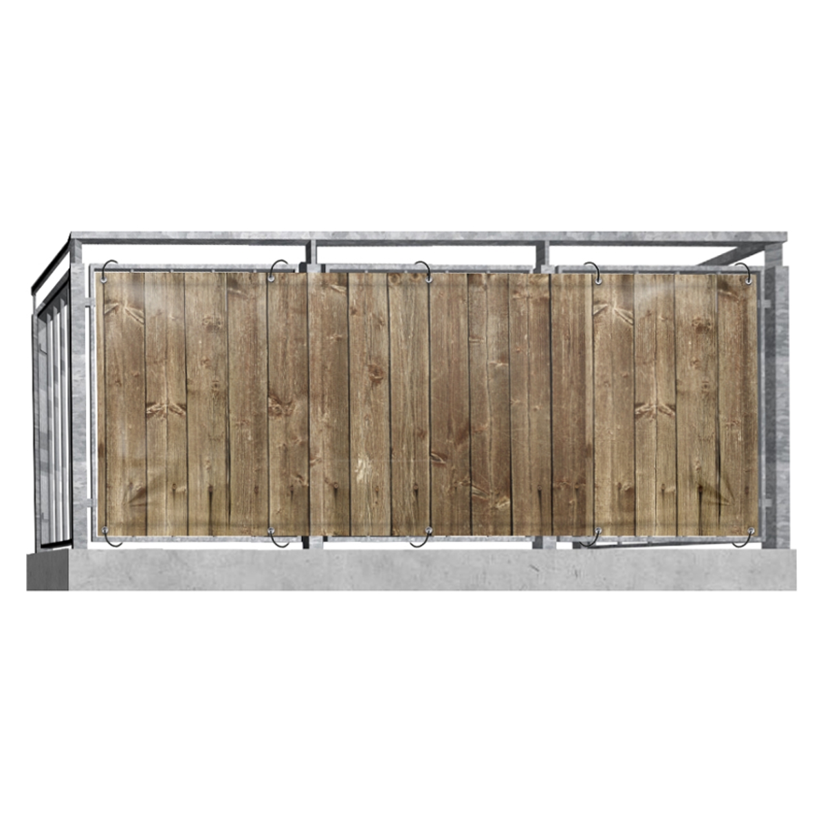 Holzwand (3148) - Balkonsichtschutz