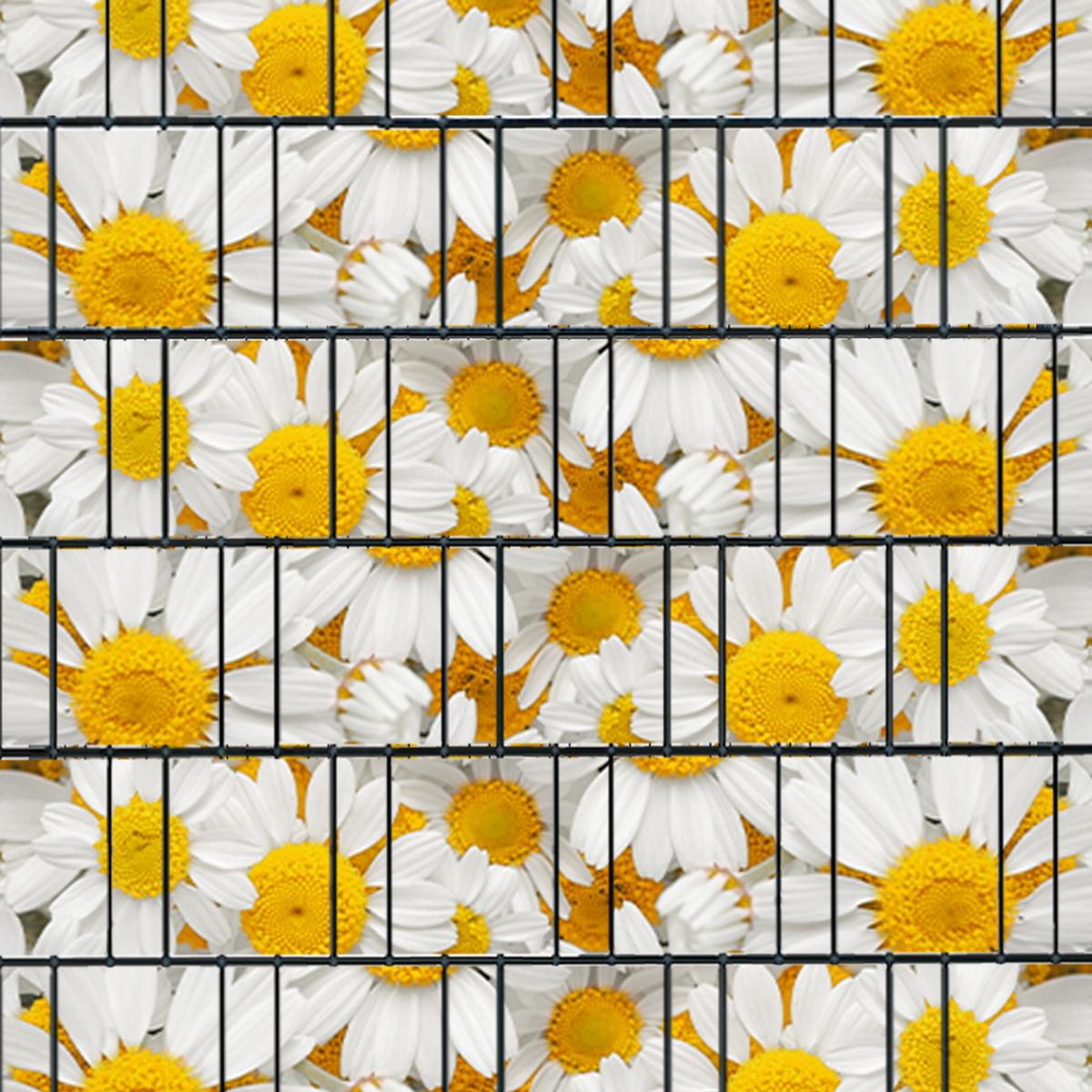Blumen (4450) - Sichtschutzstreifen inkl. Clips