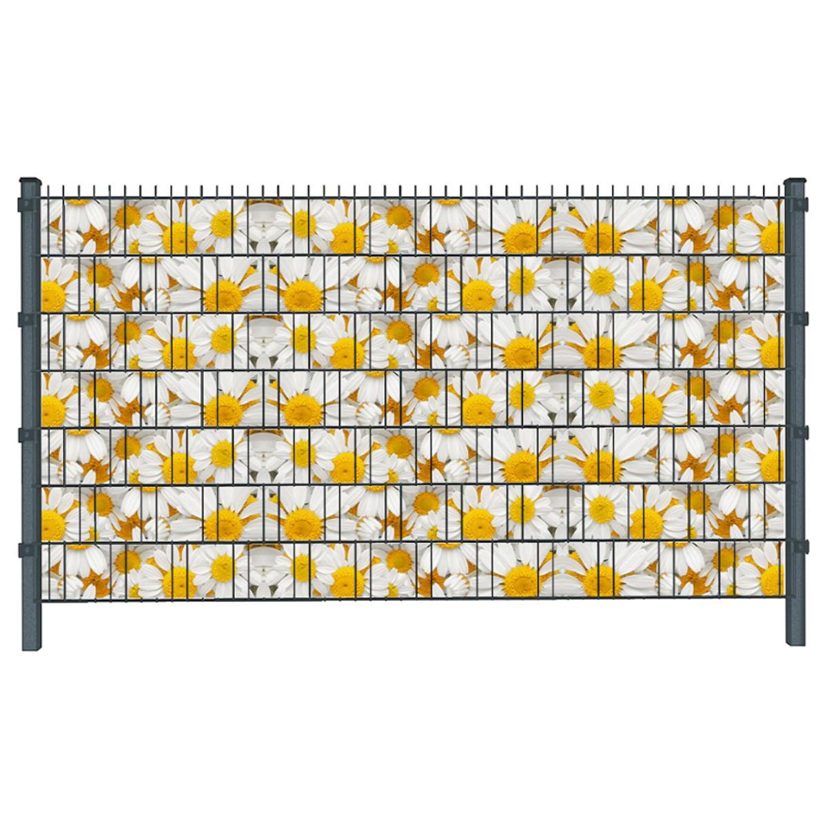 Blumen (4450) - Sichtschutzstreifen inkl. Clips