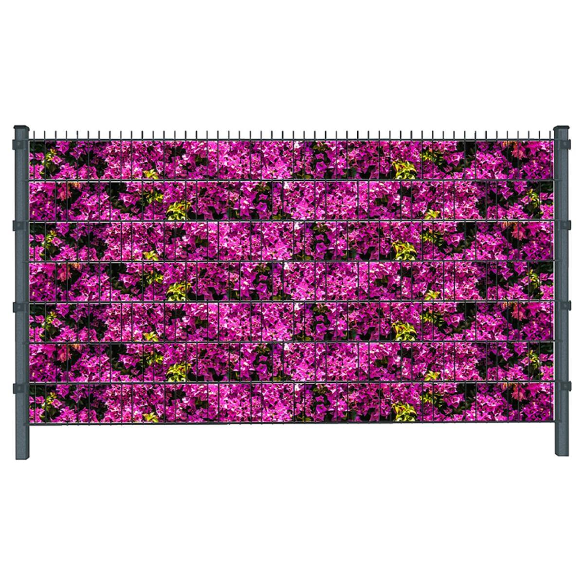 Blumen (4452) - Sichtschutzstreifen inkl. Clips