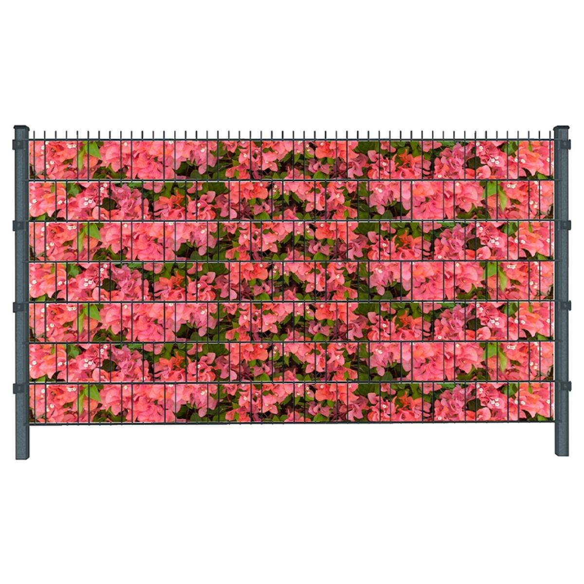 Blumen (4451) - Sichtschutzstreifen inkl. Clips