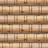 Holzbalken (4446) - Sichtschutzstreifen inkl. Clips