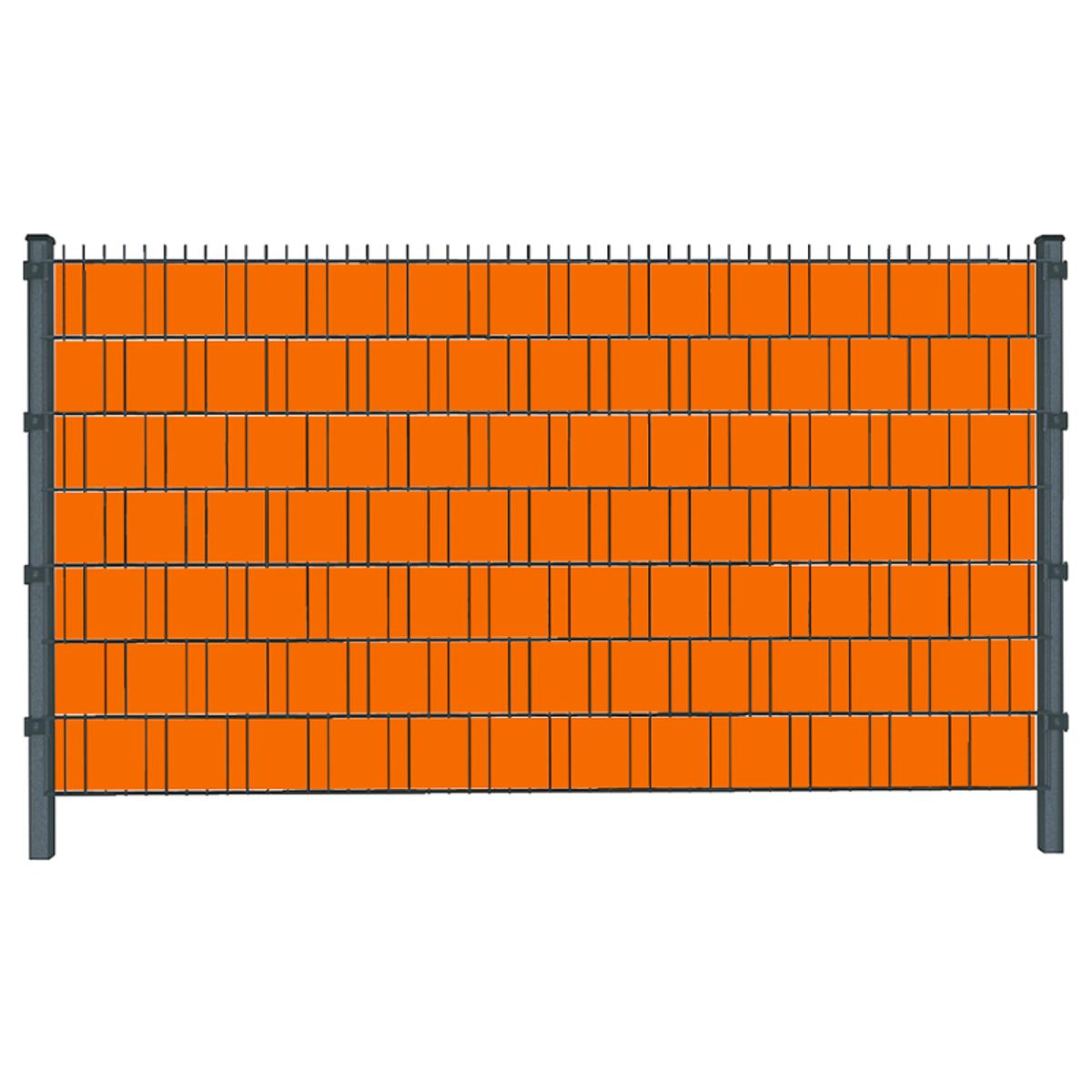 Tangelo, Orange (4458) - Sichtschutzstreifen inkl. Clips