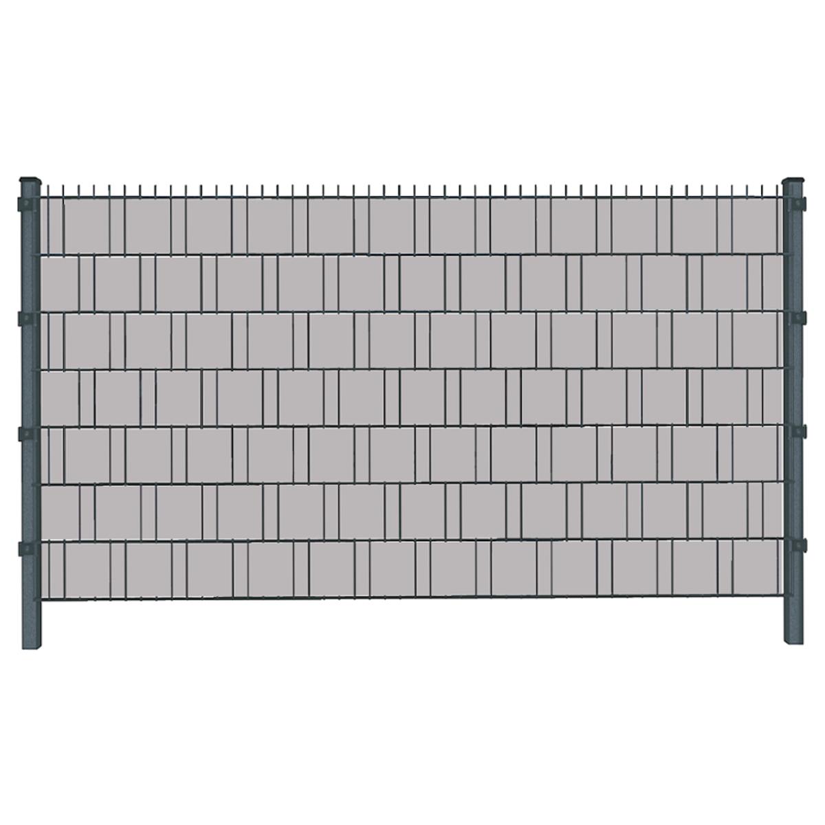 Gray Lilac, Grau (4468) - Sichtschutzstreifen inkl. Clips