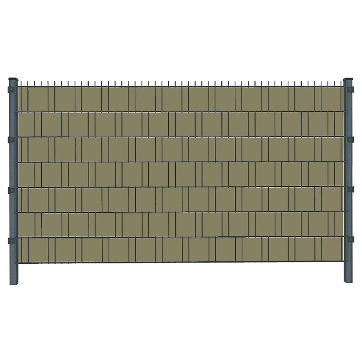 Leek Green, Grün (4469) - Sichtschutzstreifen inkl. Clips