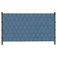 Blue Perennial, Blau (4464) - Sichtschutzstreifen inkl. Clips