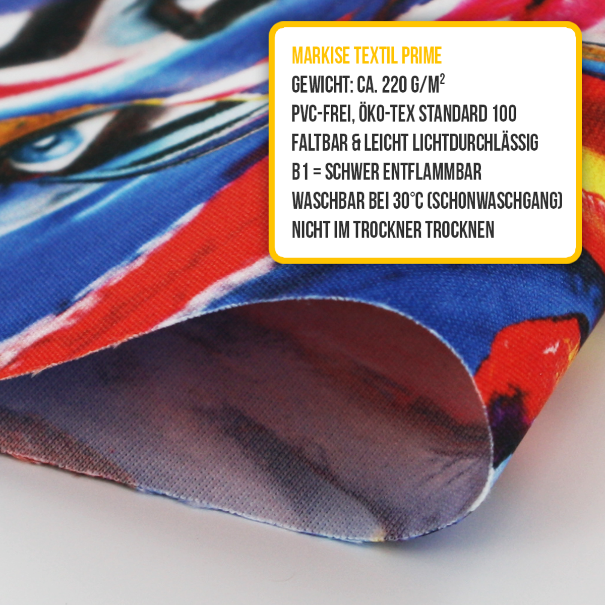 Camping-Markise selbst gestalten, Textil Prime
