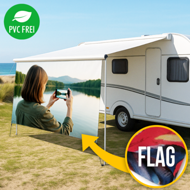 Camping-Markise selbst gestalten, Textil Flag
