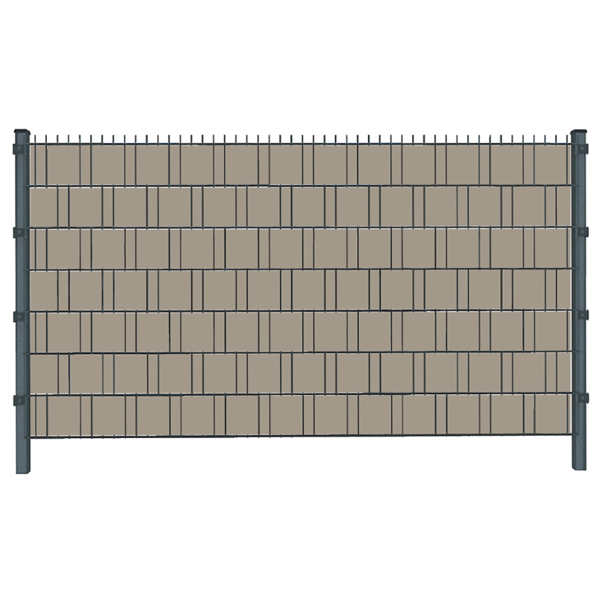 Taupe (4482) - Sichtschutzstreifen inkl. Slips