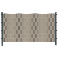 Taupe (4482) - Sichtschutzstreifen inkl. Slips