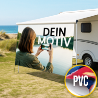Camping-Markise selbst gestalten in Wunschgröße, PVC