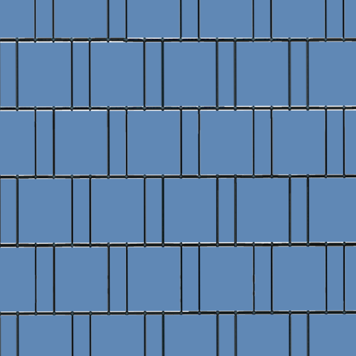 Jeansblau (4487) - Sichtschutzstreifen inkl. Slips