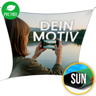 Sonnensegel selbst gestalten in Wunschgröße, Textil Sun