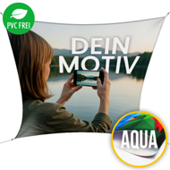 Sonnensegel selbst gestalten in Wunschgröße, Textil Aqua