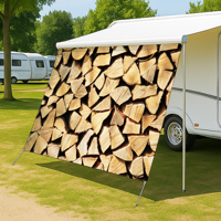 Holzstapel (3160) - Camping-Markise, Sonnenblende